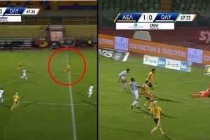 67:26 ο Μαέ στο κέντρο, 67:33 η μπάλα... μέσα!