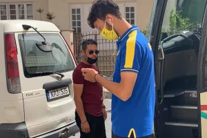 ΦΩΤΟΣ από την άφιξη του ΑΠΟΕΛ
