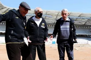 Τρεις θρύλοι της ΑΕΚ μαζί στην Αγιά Σοφιά - OPAP Arena