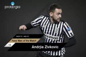 MVP κόντρα στην ΑΕΚ ο Ζίβκοβιτς