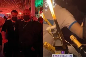 Διασκέδασαν Λουκάς και Νώνης Φανιέρος σε παραλιακό μπαρ (φώτος/βίντεο)