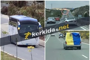 (ΦΩΤΟΣ) Οι ΑΕΛΙΣΤΕΣ συνόδευσαν το πούλμαν της αποστολής!