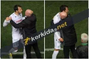 Μετά το ΓΚΟΛ/ Στον Μπεργκ και... ΑΓΚΑΛΙΑ! (Φώτος)
