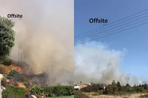 Φωτιά κοντά σε σπίτια στη Λεμεσό (βίντεο/φώτος)