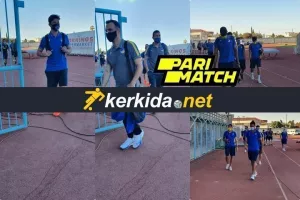 (Φώτος) Η άφιξη του ΑΠΟΕΛ στο Παραλίμνι