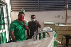 ΦΩΤΟΣ/Στην Παπανικολή μαζί με τους παίκτες οι Ομονοιάτες! (φώτος) 