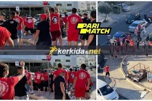 (ΒΙΝΤΕΟ/ΦΩΤΟΣ) Οργανωμένοι οπαδοί στο ξενοδοχείο και στο γήπεδο!