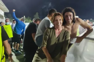 Ο Μάριος με Λούμπα Ζαχάροβα