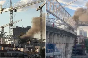 "Συναγερμός" στο Μπερναμπέου/ Φωτιά μικρής έκτασης (Φώτος/Βίντεο)