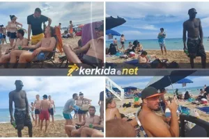 (ΒΙΝΤΕΟ) Το... γιόρτασαν στην παραλία