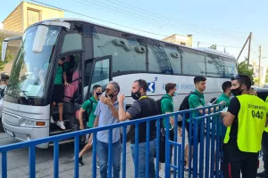Φώτος/Στο γήπεδο η ΑΕΚ