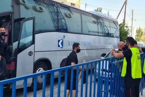Φώτος/Στο γήπεδο η ΑΕΚ