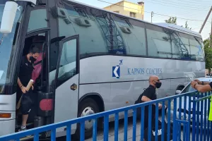 Φώτος/Στο γήπεδο η ΑΕΚ