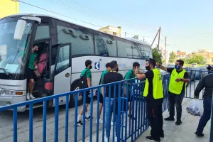 Φώτος/Στο γήπεδο η ΑΕΚ