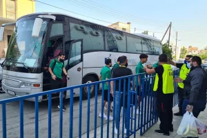 Φώτος/Στο γήπεδο η ΑΕΚ