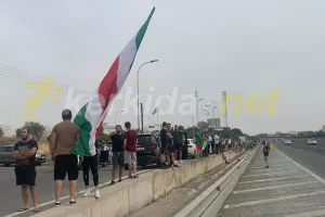 "Πρασίνισε" ο αυτοκινητόδρομος για την αποστολή της Ομόνοιας! (βίντεο/φώτος)