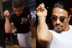 Ο Νικόλας σε ρόλο Salt Bae (βίντεο)