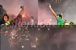 Στις "φλόγες" το "Ηλίας Πούλλος" στην απονομή! (βίντεο)