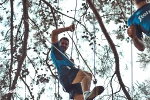 Οι παίκτες του Απόλλωνα στο Rope Park (φώτος) 
