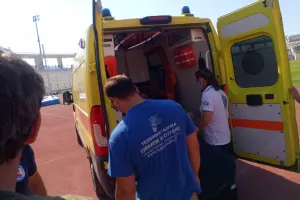 Δυο τραυματίες από τροχαίο μέσα στον αγωνιστικό χώρο (φώτος)