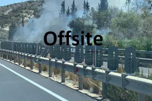 Έκλεισε λόγω φωτιάς ο αυτοκινητόδρομος Λ/σιας - Λ/σου