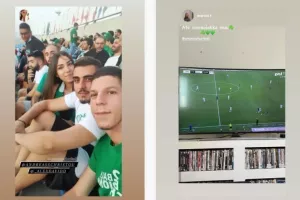 Εικόνες των "πράσινων" οπαδών