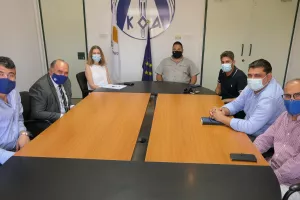 Ο Πρόεδρος του ΚΟΑ συναντήθηκε με την Ανόρθωση