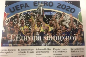 Πανηγυρίζουν τα ιταλικά ΜΜΕ/ "Μόνο εμείς. Η Ιταλία είναι Πρωταθλήτρια Ευρώπης" (Φώτος)