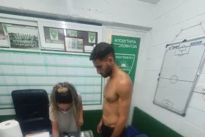 Η λιπομέτρηση και το ζύγισμα των ποδοσφαιριστών 