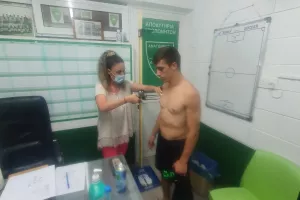 Η λιπομέτρηση και το ζύγισμα των ποδοσφαιριστών 