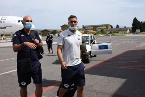Κλικ από την άφιξη του Παναθηναϊκού στην Ιταλία
