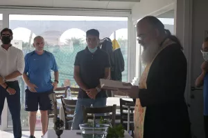 Ο καθιερωμένος αγιασμός και η εισφορά από τον Δήμαρχο Λύσης (φώτος)
