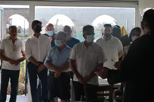 Ο καθιερωμένος αγιασμός και η εισφορά από τον Δήμαρχο Λύσης (φώτος)