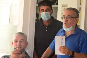 Ο καθιερωμένος αγιασμός και η εισφορά από τον Δήμαρχο Λύσης (φώτος)