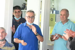 Ο καθιερωμένος αγιασμός και η εισφορά από τον Δήμαρχο Λύσης (φώτος)