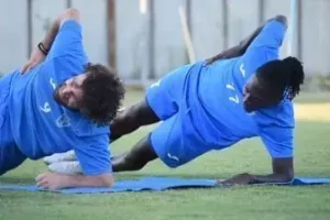 Πλάνα από τις προπονήσεις