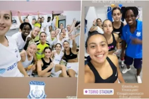 Τα κορίτσια μετά τη νίκη!