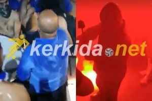 "ΕΝΑ" με τους οργανωμένους ο Χαμπουλάς που χτυπούσε τύμπανο! (βίντεο)