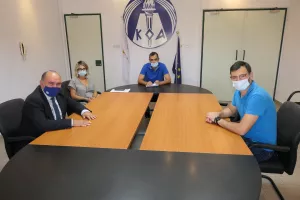 Ο Πρόεδρος του ΚΟΑ συναντήθηκε με την ΠΑΕΚ Κερύνειας Μπάσκετ