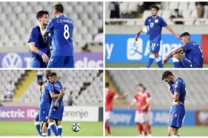 Εικόνες απογοήτευσης, όταν τελείωσε ο αγώνας...