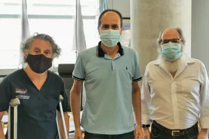 Συνάντηση Γεώργιου Χρυσοστόμου με Δρ Πέτρο Αγαθαγγέλου