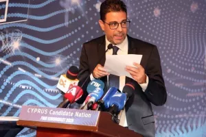 Η διάσκεψη για το Eurobasket 2025: "Η επιλογή μας θα είναι να γίνουν στην Κύπρο οι αγώνες της Εθνικής Ελλάδος"