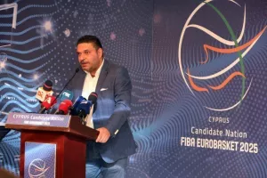 Η διάσκεψη για το Eurobasket 2025: "Η επιλογή μας θα είναι να γίνουν στην Κύπρο οι αγώνες της Εθνικής Ελλάδος"