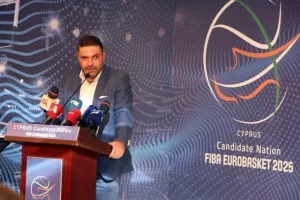 Η διάσκεψη για το Eurobasket 2025: "Η επιλογή μας θα είναι να γίνουν στην Κύπρο οι αγώνες της Εθνικής Ελλάδος"