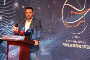 Η διάσκεψη για το Eurobasket 2025: "Η επιλογή μας θα είναι να γίνουν στην Κύπρο οι αγώνες της Εθνικής Ελλάδος"