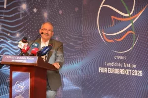Η διάσκεψη για το Eurobasket 2025: "Η επιλογή μας θα είναι να γίνουν στην Κύπρο οι αγώνες της Εθνικής Ελλάδος"