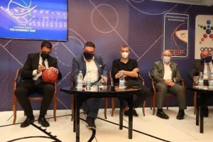 Η διάσκεψη για το Eurobasket 2025: "Η επιλογή μας θα είναι να γίνουν στην Κύπρο οι αγώνες της Εθνικής Ελλάδος"