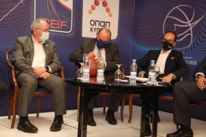 Η διάσκεψη για το Eurobasket 2025: "Η επιλογή μας θα είναι να γίνουν στην Κύπρο οι αγώνες της Εθνικής Ελλάδος"