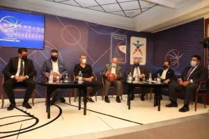 Η διάσκεψη για το Eurobasket 2025: "Η επιλογή μας θα είναι να γίνουν στην Κύπρο οι αγώνες της Εθνικής Ελλάδος"