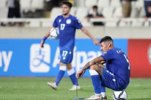 Εικόνες απογοήτευσης, όταν τελείωσε ο αγώνας...